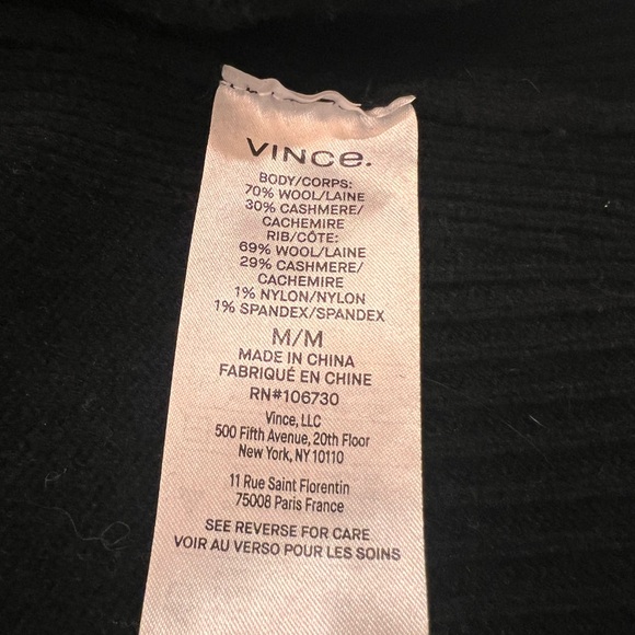 Vince Boatneck Wool & Cashmere black sweater | medium - Picture 11 of 11